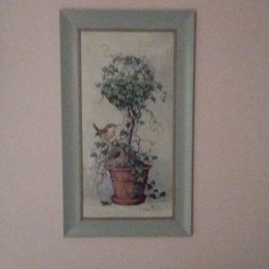 Barbara Mock print . 9x18 framed